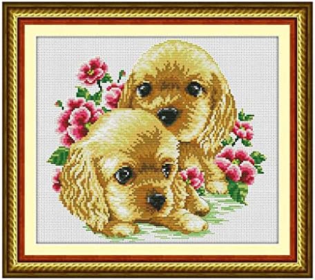 クロスステッチキット 可愛い犬 刺繍セット 正確なプリント 11ct 初心者 簡単 B07nl7yqkj 745円 人気海外一番 100 品質保証 全品送料無料 即日出荷 Sale開催中
