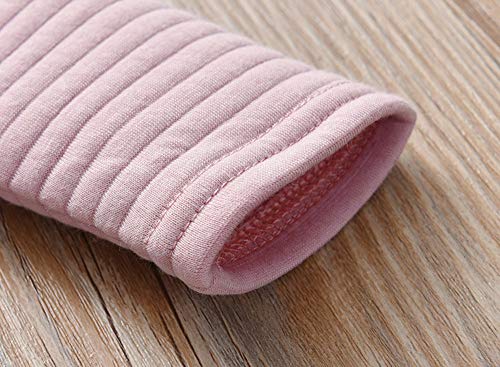 Kehen Kids Toddle Girls Autumn Winter Party Clothes Warm Long Sleeve Solid Lace Swing Dress Sweatshirt with Pocket Pink 5T