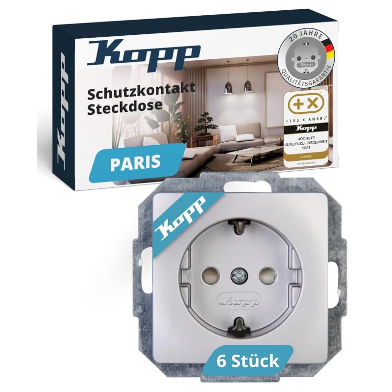 Kopp Paris Professional Pack 920720013: 6 Sockets with Child Protection