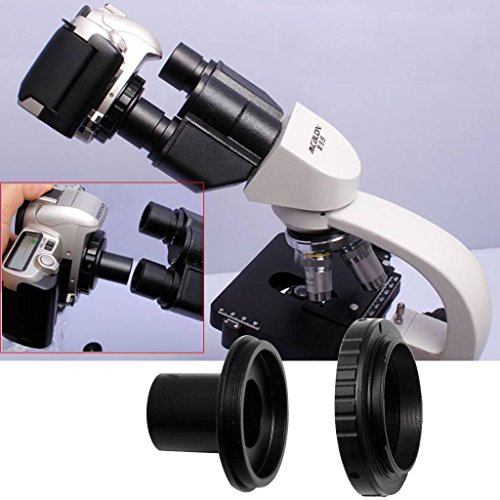 Hukai Bayonet Mount Telescope Camera Adapter For Canon EOS And Microscope Adapter With 23.2mm Eyepiece Ports Monocular Binocular