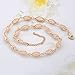 Mytys Choker Necklaces for Women Knot Mesh Crystal 18k Rose Gold Plated Necklace Fashion Jewelry Gift
