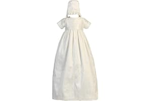 Swea Pea & Lilli Baby-Girls Silk Heirloom Family Gown With Two Hats