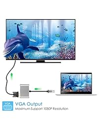 Adaptador USB 3.0 a HDMI VGA de salida dual, USB a VGA HDMI HD 1080P Cable convertidor para Windows 7 8 10 ordenadores