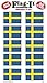 Sweden Flag Stickers Package Of 60