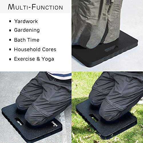 Dimple Kneeling Pad, High Density Thick Foam Comfort Kneeling Mats for Gardening, Yoga Exercise, Garden Cushions, Knee Pads Black
