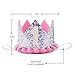 Maticr Sparkled First 1st Birthday Crown Baby Girl Princess Headband Party Supplies for Cake Smash (Silver & Pink)