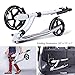 Goplus Kick Scooter for Kids Deluxe Aluminum 2 Wheels Glider Adjustable Height with Shoulder Strap and Kickstand Gift for Kids (White)