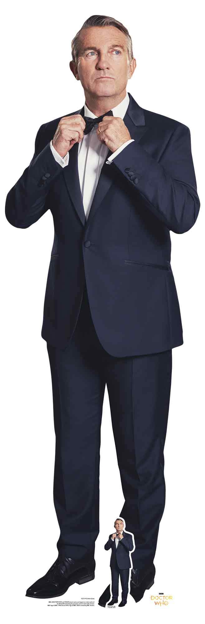 Star Cutouts SC1519 Doctor Who Graham O’Brien Bradley Walsh Lifesize Cardboard Cutout – Thirteenth Doctor Companion Display, Whovian Collector Gift