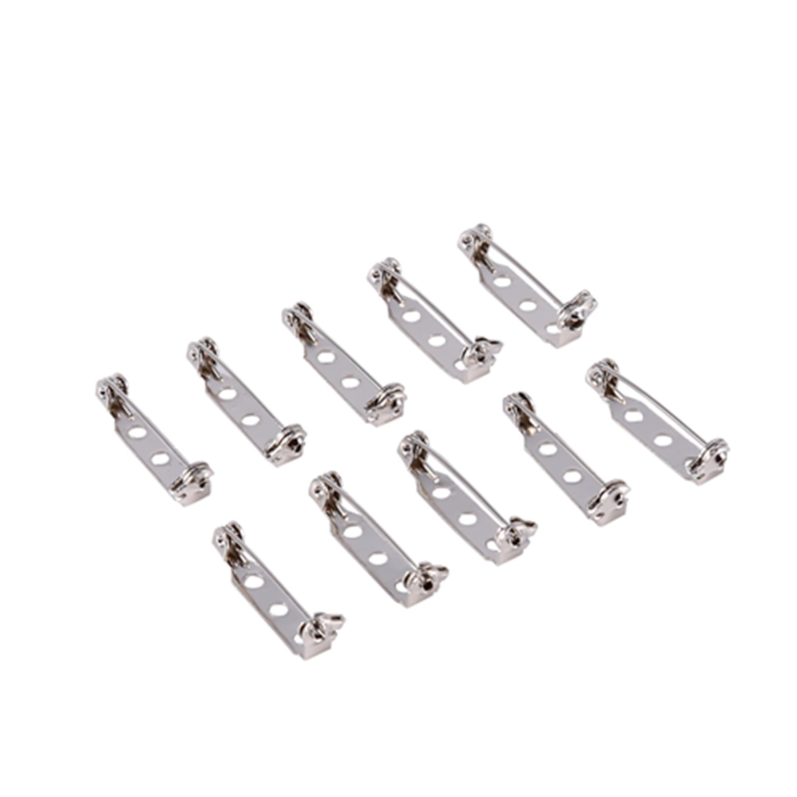 50Pcs Bar Pins Brooch Lock, Pins Safety Pins Back Safety Catch Rolling DIY Brooch (25mm)