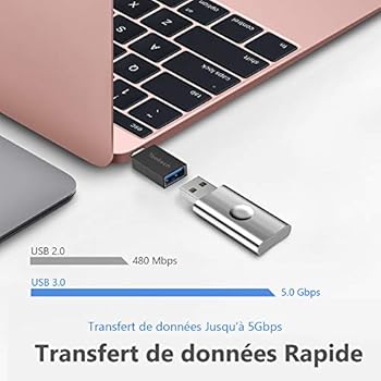 Yootech Adapter Usb C Na Usb 3 0 Otg Wtyczka Usb Typu C Na Gniazdo Usb A Zlacze Z Transmisja Danych Ss Do Samsung Huawei Macbook Pro Inne Urzadzenia Z Usb Typu C Czarny Czarny