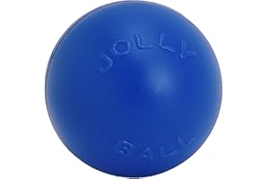 Jolly Pets Push-n-Play Ball Dog Toy, 14 Inches/Extra-Large, Blue (314 BL), for All Breed Sizes