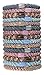 Blue and Pink Hair Ties for Thick Hair, Grab & Go Pony Tube, 15 Pack, Ballerina, Thick No-Crease Bands with Strong Hold, Damage-Free Design, Soft Ballet-Inspired Blend | L. Erickson