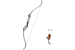 SinoArt Falcon 60" Takedown Hunting Recurve Bow Metal Riser 30 35 40 45 50 55 60 65 70 Lbs Black/Camo Right Handed