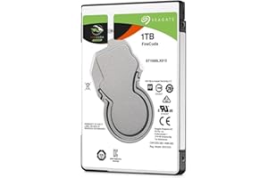 Seagate ST1000LX015 1TB Firecuda Gaming SSHD SATA 6GB/s 64MB Cache 2.5-Inch Internal Hard Drive (ST1000LX015) 2.5 Inches