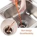 Vastar 4 in 1 Drain Snake Hair Drain 3 Pack Clog Remover Cleaning Tool and 1 Pack Drain Relief Tool