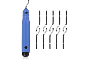 Saiper Deburring Tool Kit, NB1100 Handle with 10pcs Extra BS1010 HSS Blades- Hand Rotary Pipe Deburring Cutter for Cutting Deburrs Wood, Plastic, Copper, Aluminum and Steel