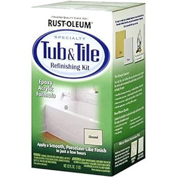 Rust-Oleum Available 7861519 Tub and Tile Refinishing 2-Part Kit, Almond