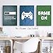CHDITB Unframed Video Game Themed Art Print Funny Gaming Poster For Man, Set Of 3 (8”X10”) Canvas Gamer Wall Art Artwork For Boys Or Gaming Lovers Room Decor