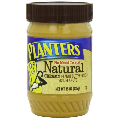 Planters Creamy Peanut Butter Jar, Natural, 15 Ounce image