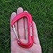 CARAPEAK 12kN Heavy Duty Small D Shape Aluminium Carabiners, Lightweight Wiregate Nonlocking Caribeaner Clip for Hammock, Keychain, Camping, Hiking & Backpack, 6 Pack
