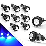 YITAMOTOR Eagle Eye Led Lights 18mm Eagle Eye Led Bulb Blue Motorcycle Light Daytime Running DRL Tail Backup Light Car Motor Clearance Marker Lights