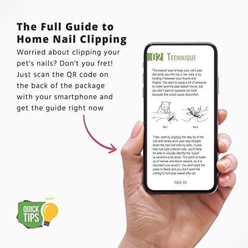 Cat Nail Clippers for Trimming and Grooming Sharp Toenails and Dew