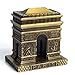 ZOVIE Metal Paris Arch of Triumph Statue Figurine Home Desktop Décor Souvenir Artificial World Famous Buildings Sculpture(3.2in Top)