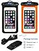 [2 Pack] Universal Waterproof Case, Deego Clear Cell Phone Dry Bag Pouch With Armband + Neck Strap for iPhone 7 / SE / 6s / 6s Plus, Galaxy S7 / S7 Edge up to 6.0