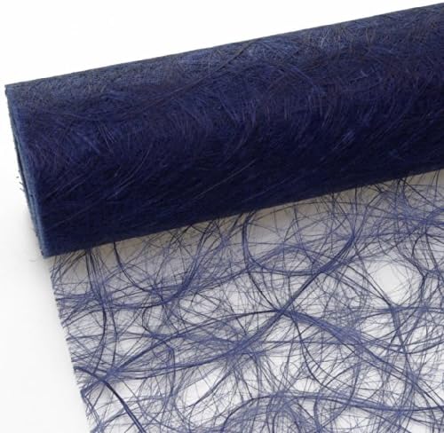 Deko AS GmbH Sizoweb Table Runner Dark Blue: Reusable, Easy to use and Customizable in Length (Cut & go) - Perfect for Decorating Seasonal, Wedding, Dinner and Party Tables (Covers 10 8ft Tables)