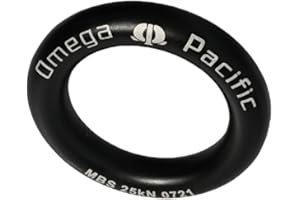 Omega Pacific Rappel Ring - Solid Seamless Aluminum Design, Outdoor Adventure Gear, 25kN Breaking Strength