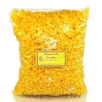 100% Bienenwachspastillen RAL041 f. Kerzen (1kg) Bienenwachs Pastillen 3050A