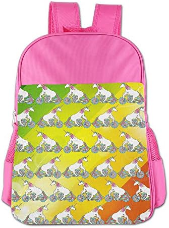 Children's Schoolbag Riding Motorcycle Unicorns Satchel