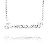 Q&Locket Savannah Name Necklace Personalized