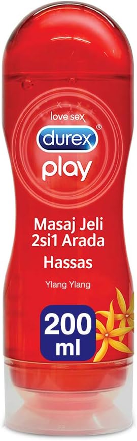 DUREX Play 2 in 1 Massage Gel with Ylang Ylang Lubricant - 200 ml, Other, 200 ml (Pack of 1)