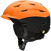 Smith Optics Level MIPS Men's Snow Helmet - Matte Mandarin/Black, Small