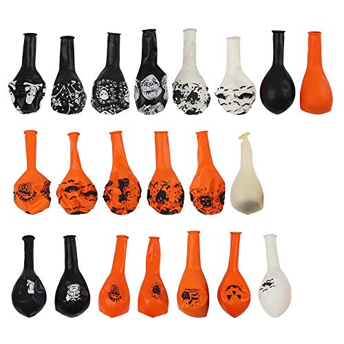 image for Funarty 200 Halloween Balloons 12 Inch Halloween Latex Balloons Bulk f