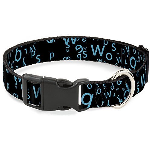 Buckle-Down Cat Collar Breakaway Stargazer Black Blue 6 to 9 Inches 0.5 Inch Wi…