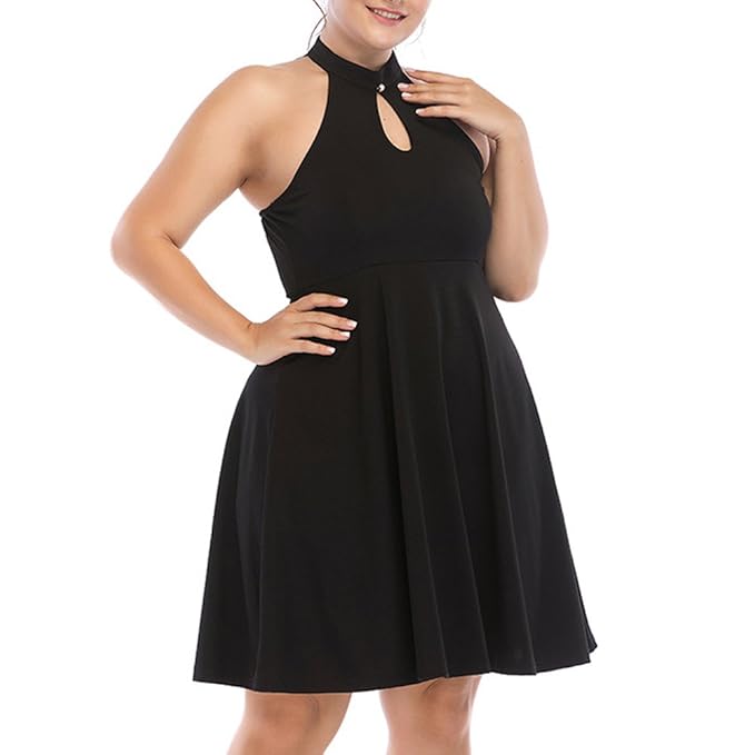 black skater dress uk