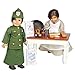 The Queen's Treasures Salvation Army Historic Uniform Comes Complete with Skirt, Jacket and Hat with Salvation Army Badge. Green Khaki Outfit Fits 18 inch American Girl Dolls Clothes & Accessories.