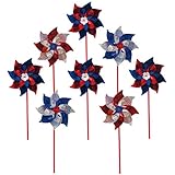 In the Breeze Patriotic Mylar Pinwheel Spinners (8 PC assortment)