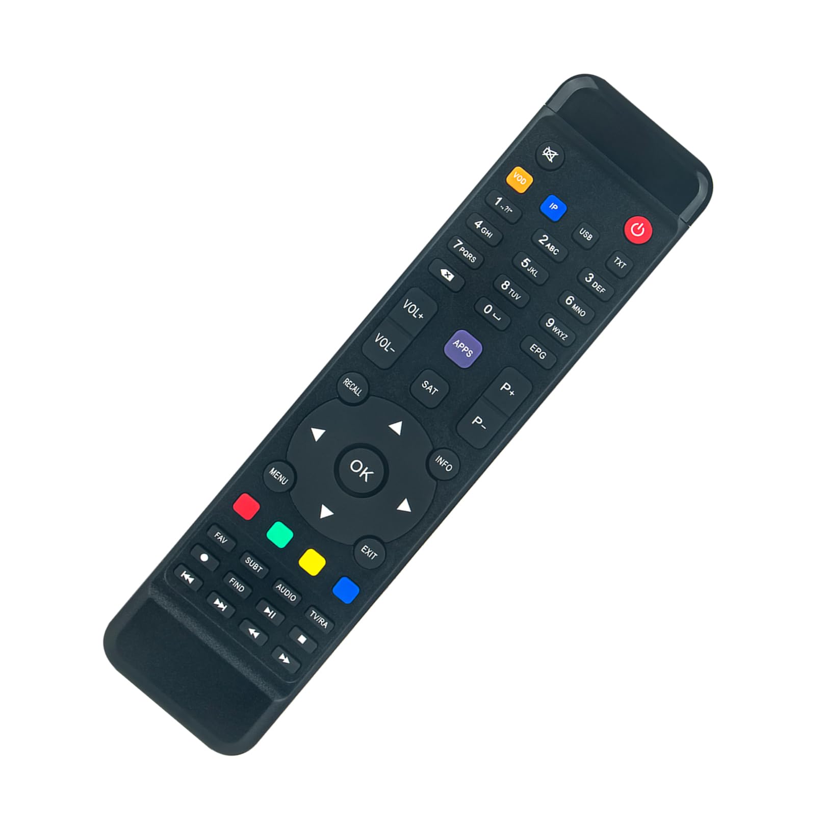 Replacement Remote Control -VINABTY-fit for icone Satellite Receiver Vogue One, Max, Pro remote control