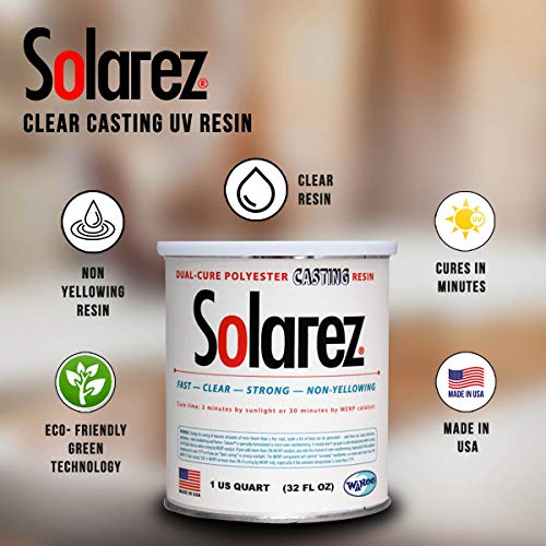 SOLAREZ UV Cure Clear Casting Resin (4 oz) DIY Jewelry, Hobby, Craft