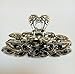 Numblartd Vintage Chic Metal Alloy Rhinestone Large Size Fancy Hair Claw Jaw Clips Pins - Women Fashion Retro Flowers Hair Catch Hair Updo Grip Hair Accessories for Thick Hair