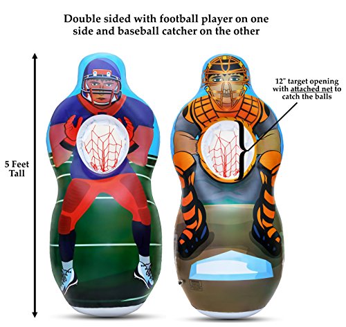 ImpiriLux Inflatable Two Sided Football & Baseball Target Set (Baseball & Football Target Set) - Thumbnail 4
