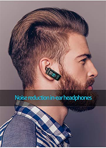 JDgoods 3 in 1 Bluetooth Headset Smart Bracelet, Fitness Tracker Smart Watch Waterproof Fitness Watches with Blood Pressure Heart Rate Calorie Monitor Pedometer for Women Men Android iOS (Black)