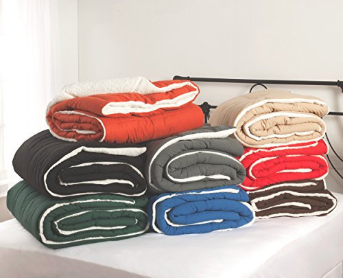 Cozy Beddings 2 Piece Reversible Borrego Comforter Set - Thumbnail 3