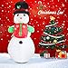 Fanshunlite Christmas Inflatable 8 FT Snowman with Hat Lighted Blow-Up Yard Party Decoration for Xmas Inflatable Outdoor Indoor Home Garden Family Prop Yard
