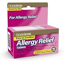 GoodSense Allergy Relief, Diphenhydramine HCL Antihistamine, 25 mg, 100 Count