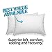 Queen Pillows 2 Pack - Fine Microfiber Fabric Filled with Premium Super Plush, Soft and Fluffy Poly Fiber Fill - Hypoallergenic, Dust Mite Resistant - 100% Satisfaction Guarantee - Crafted in USA