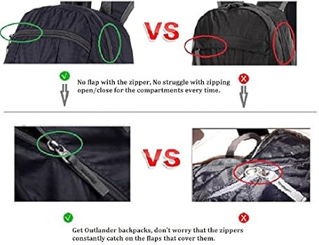 outlander packable lightweight travel hiking backpack daypack